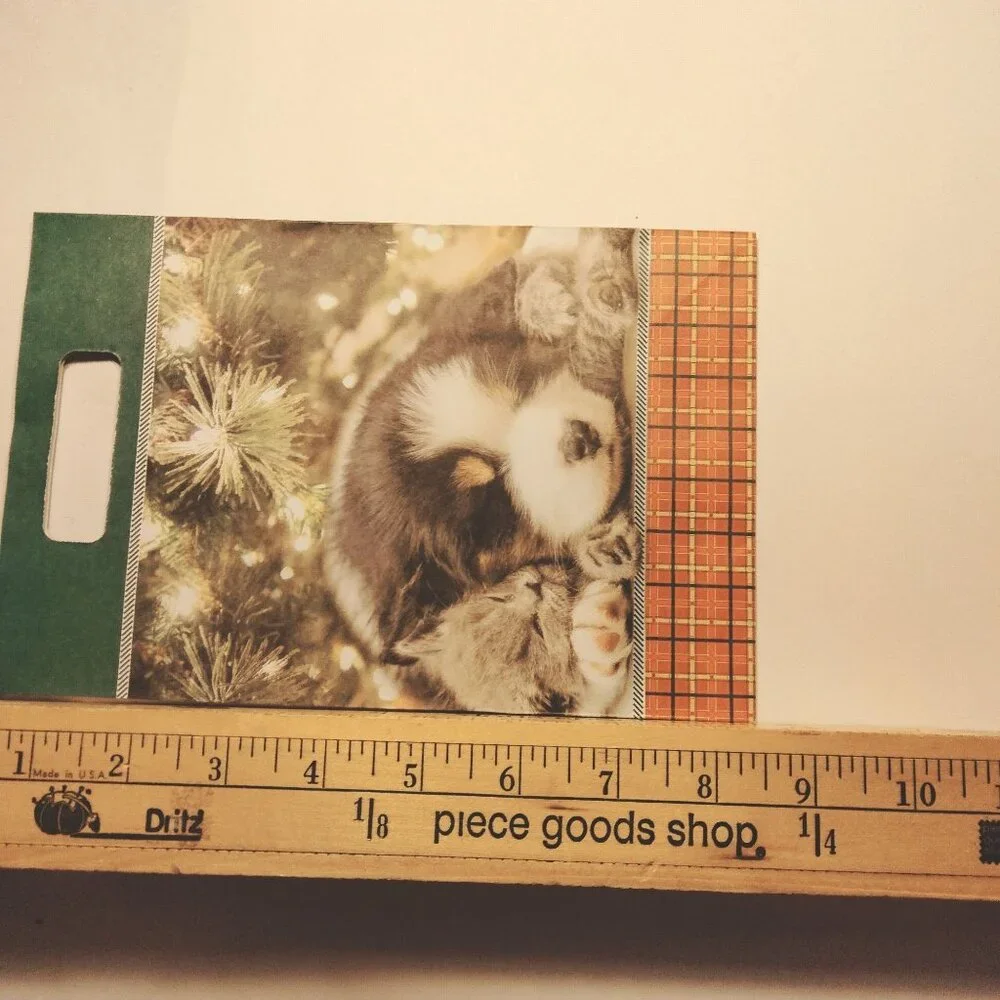 Christmas Gift Bag Puppy Kitten Small 8x5